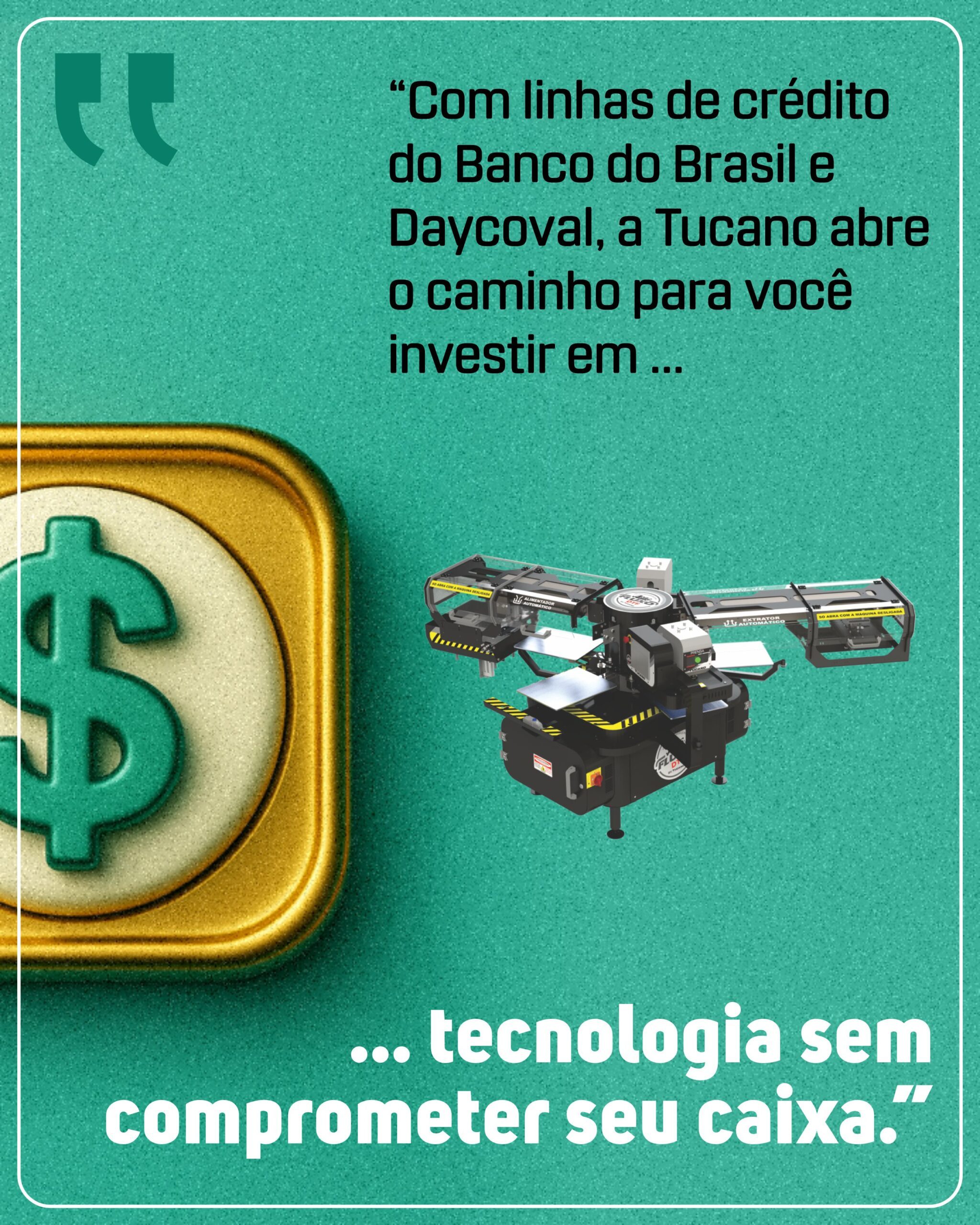 Financiamento 3 Financiamento Tucano em até 48 vezes, arte 3