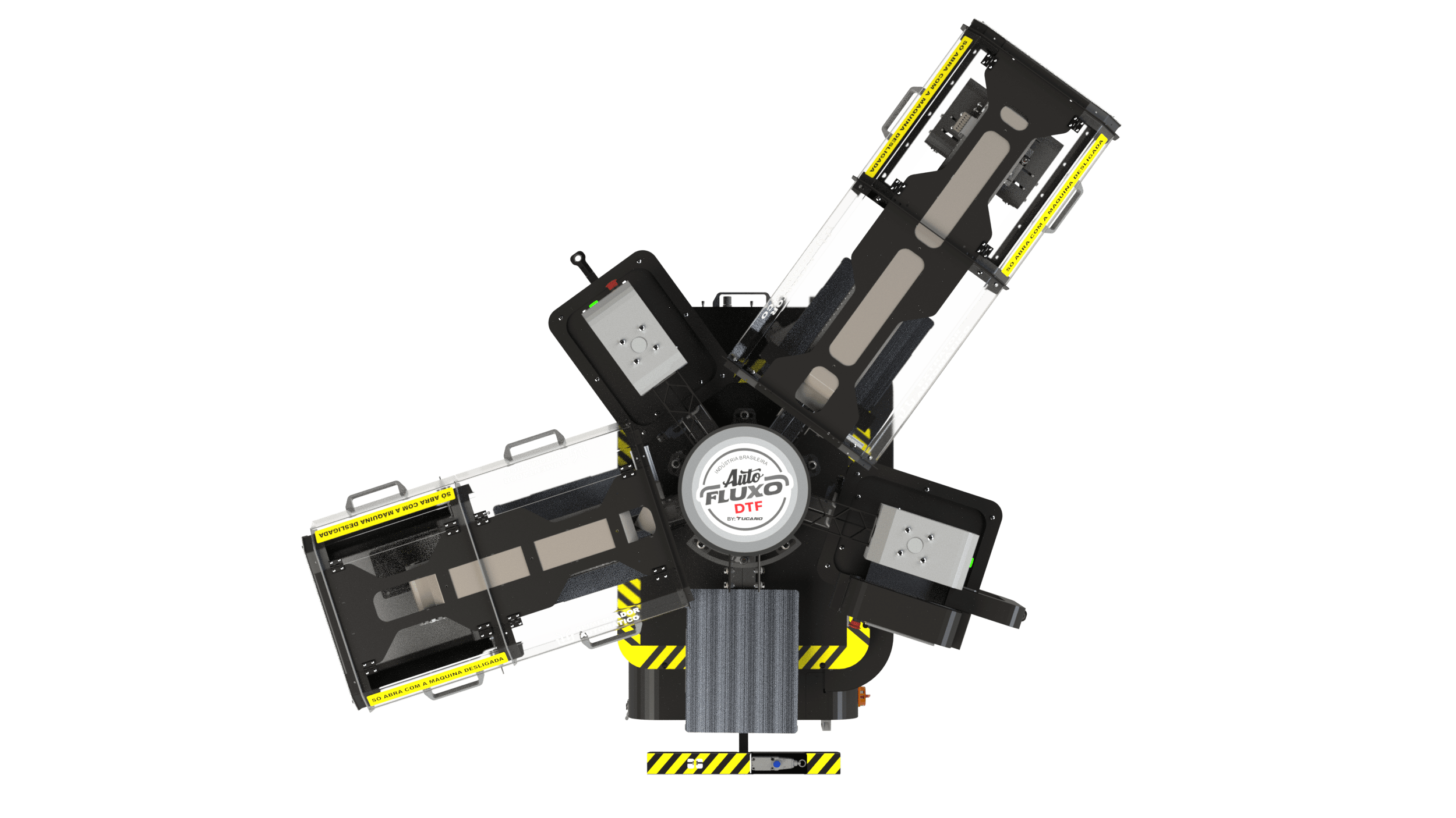 Linha DTF 3 Carrossel Auto Fluxo DTF