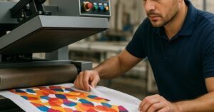Inicio 6 Aumente a eficiência na produção têxtil com sublimação seguindo 5 dicas: escolha equipamentos adequados, use materiais compatíveis, treine a equipe, otimize o fluxo de trabalho e realize manutenções regulares. Invista em qualidade e tecnologia para s